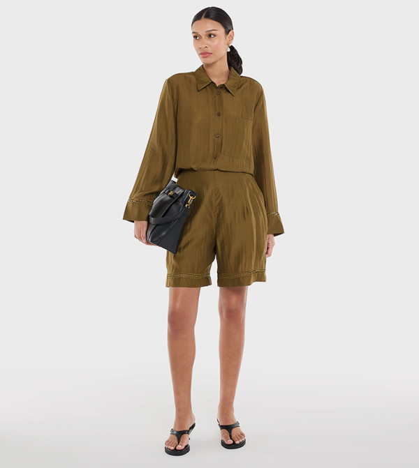 BCBG  - Green Casual Shorts