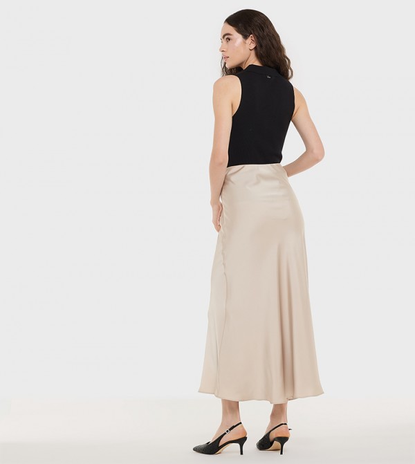 BCBG  Maxi Skirts - Beige Maxi Skirts