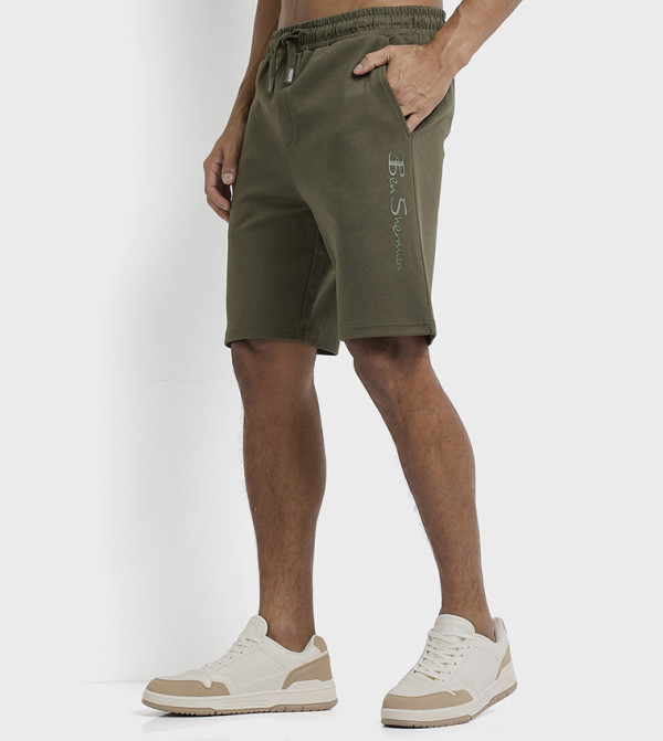 Ben Sherman Shorts - Olive Casual Shorts
