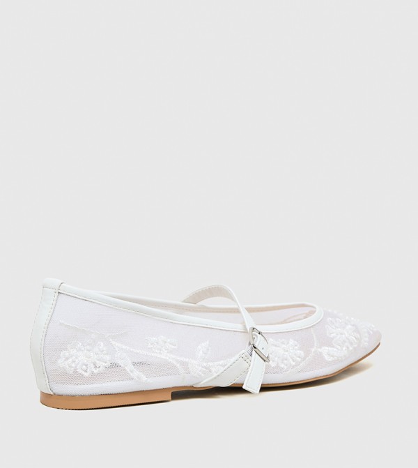 Nine West Nine West - White Mary Janes