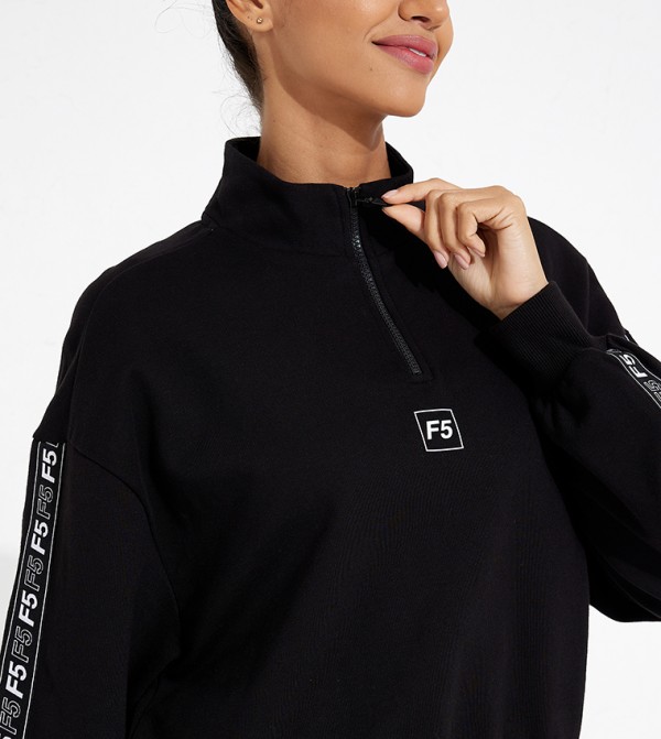 F5  Sportswear - Black Sweatshirts