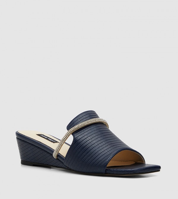 Nine West Nine West - Navy Wedge Sandals
