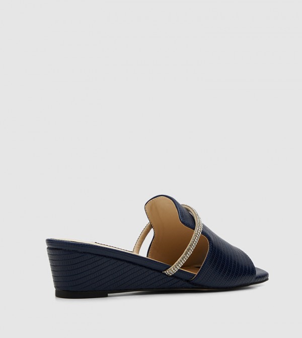 Nine West Nine West - Navy Wedge Sandals