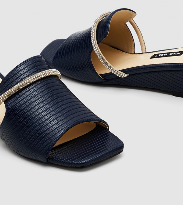 Nine West Nine West - Navy Wedge Sandals