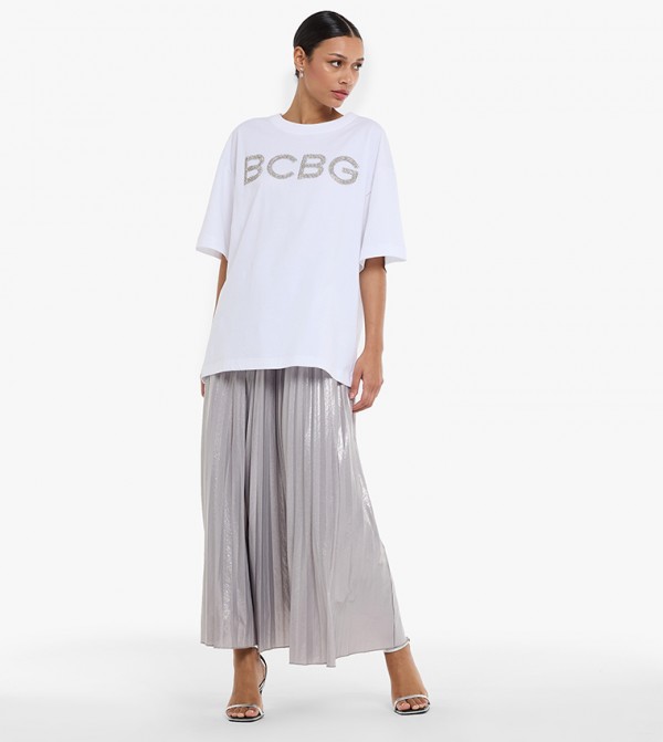 BCBG  T-Shirts - White Short Sleeve T-Shirts