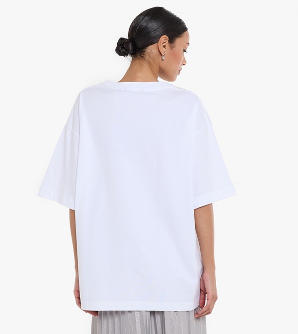 BCBG  T-Shirts - White Short Sleeve T-Shirts