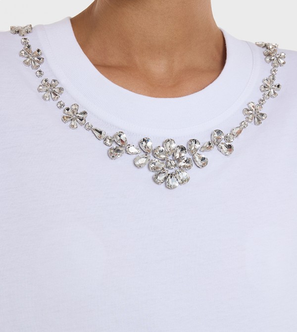 BCBG BCBG - White Short Sleeve T-Shirts