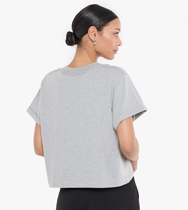 BCBG  - Grey Short Sleeve T-Shirts