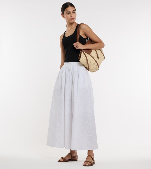 BCBG  Clothing - White Maxi Skirts