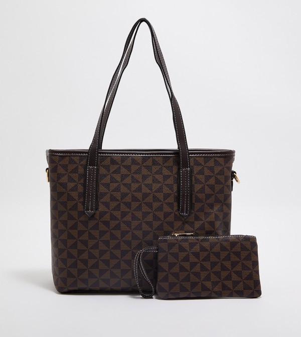 Tyra  16a29aa6-a29d-4b6d-8333-8615a4895b09 - Brown Tote Bag