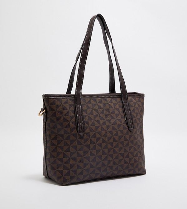 Tyra  16a29aa6-a29d-4b6d-8333-8615a4895b09 - Brown Tote Bag