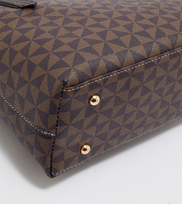 Tyra  16a29aa6-a29d-4b6d-8333-8615a4895b09 - Brown Tote Bag