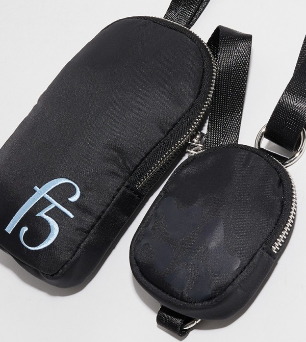 F5  - أسود Cross Body Bags