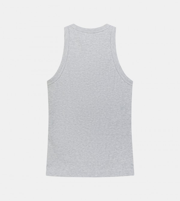 F5  - رمادي Sleeveless Tops