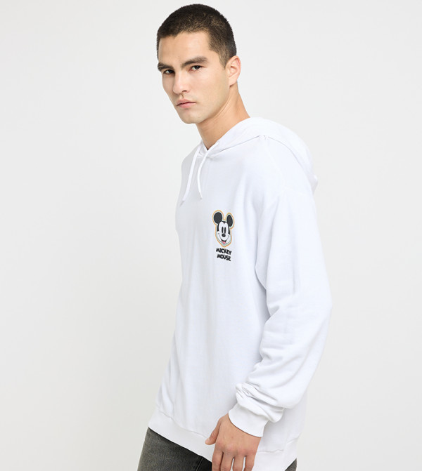 ديزني  - أبيض هودي