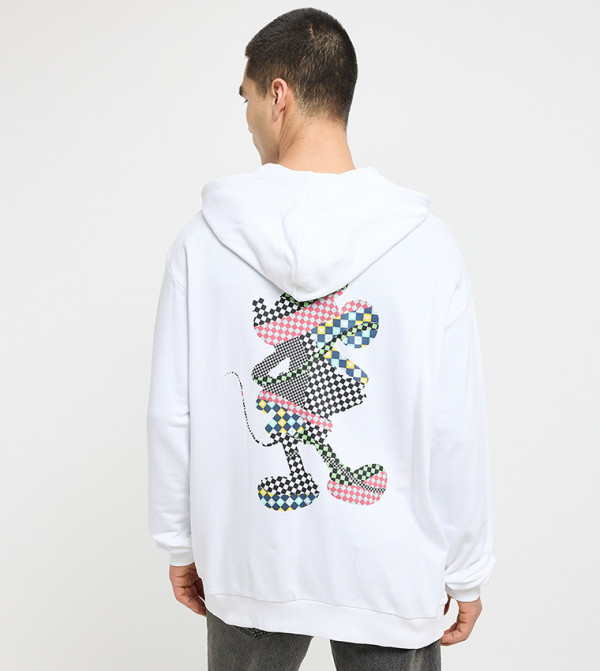 ديزني  - أبيض هودي