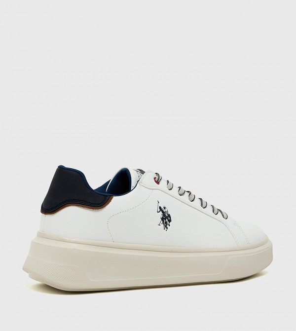 يو إس بولو اسن  أحذية - أبيض أحذية برقبة منخفضة 