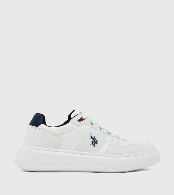 يو إس بولو اسن  أحذية - أبيض أحذية برقبة منخفضة 