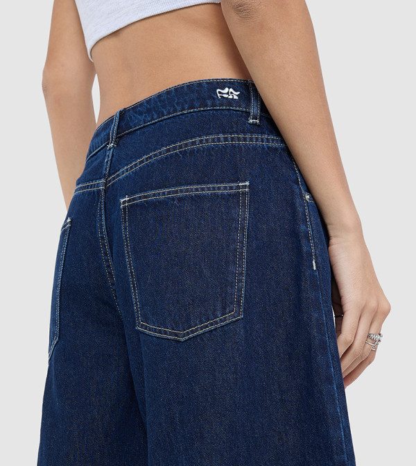 F5 F5 - Dark Blue Denim shorts