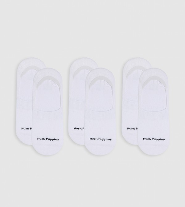 Hush Puppies  - White No Show Socks