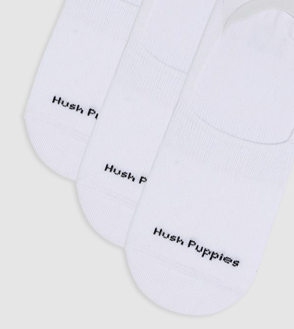 Hush Puppies  - White No Show Socks