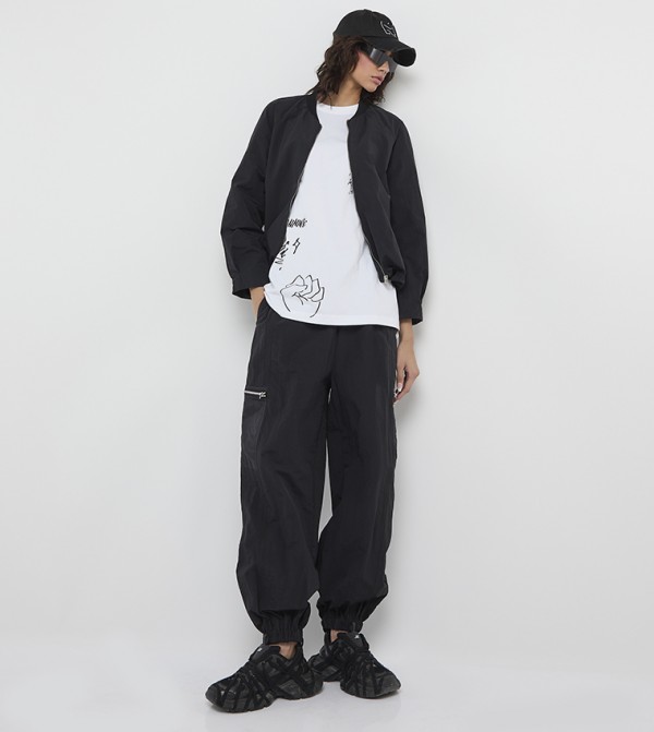 F5 F5 - Black Casual Jackets