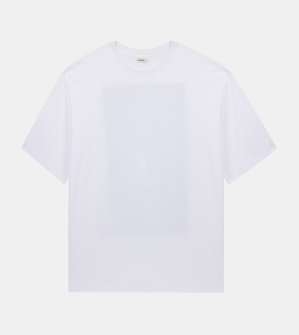 F5 F5 - White Round Neck T-Shirts