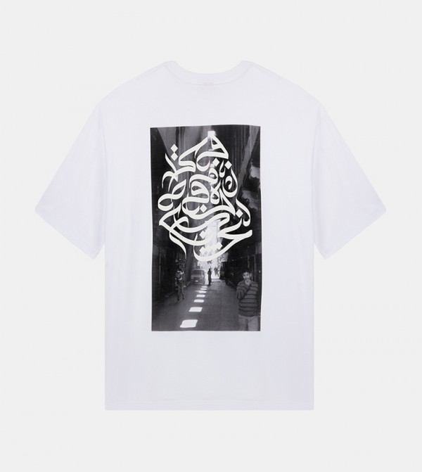 F5 F5 - White Round Neck T-Shirts