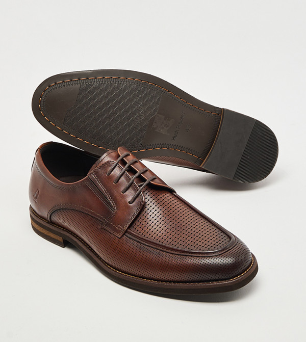 Hush Puppies Formal Shoes - Tan Formal Lace-Up Shoes