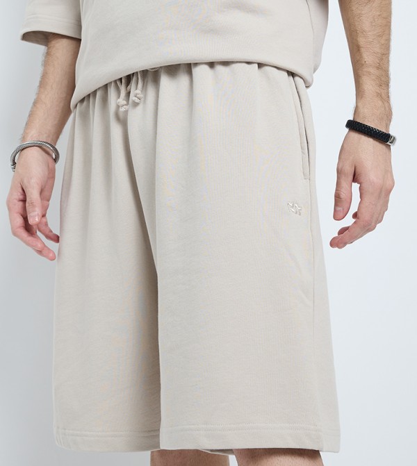 F5 F5 - Beige Casual Shorts