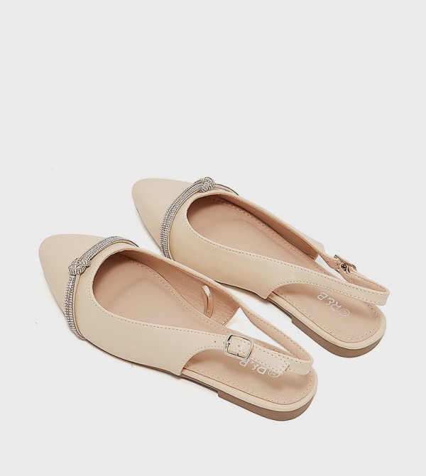 أر آند بي  صنادل - وردي Flat Sandals