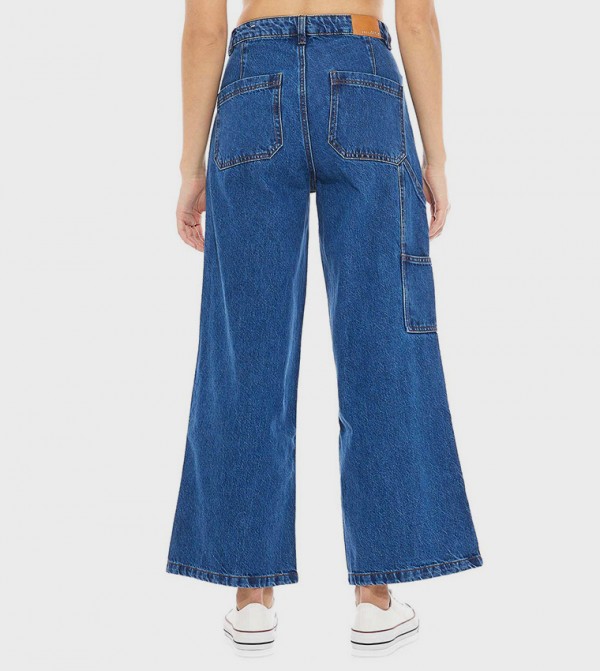 R&B  Clothing - Blue Straight Jeans