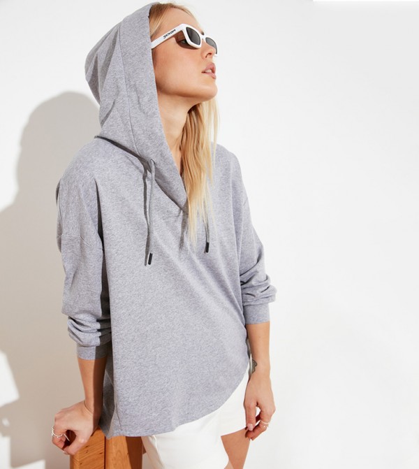 ترينديول ترينديول - رمادي Fashion Sweatshirt