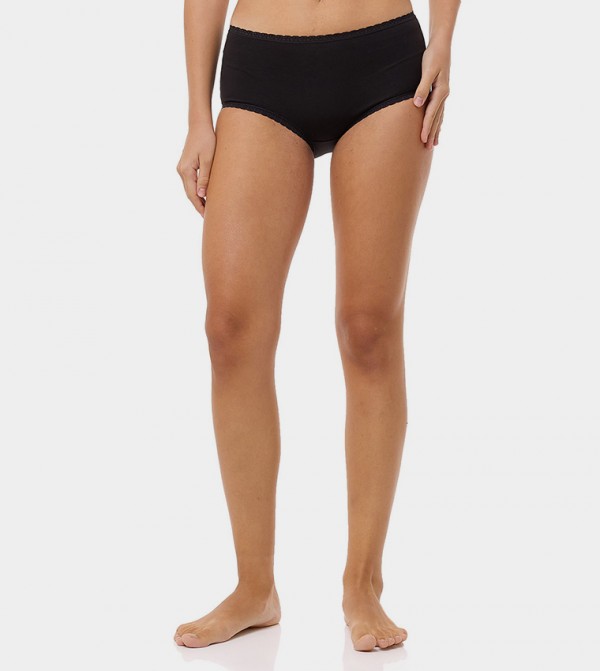 R&B  Lingerie - Black Briefs