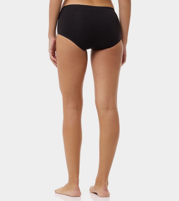 R&B  Lingerie - Black Briefs