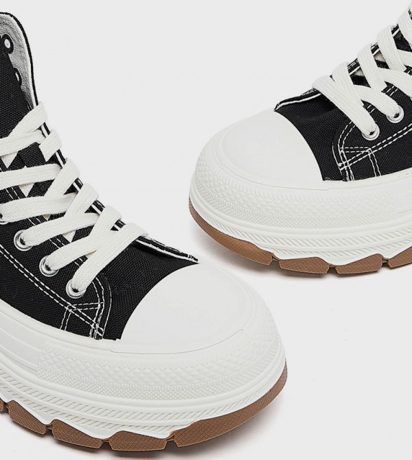 R&B R&B - Black Casual Slip-ons