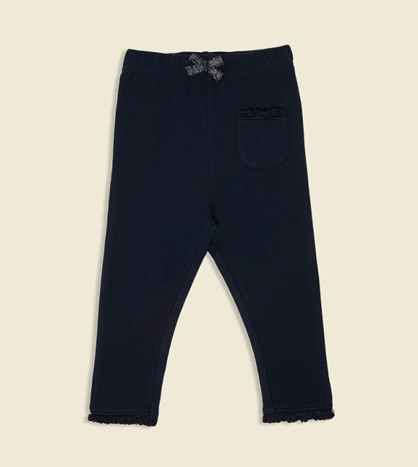 R&B  Bottomwear - Navy Trousers & Pants