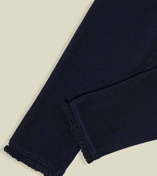 R&B  Bottomwear - Navy Trousers & Pants