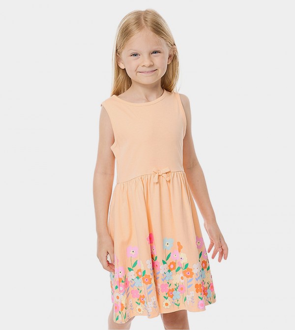 R&B  - Peach Casual Dress