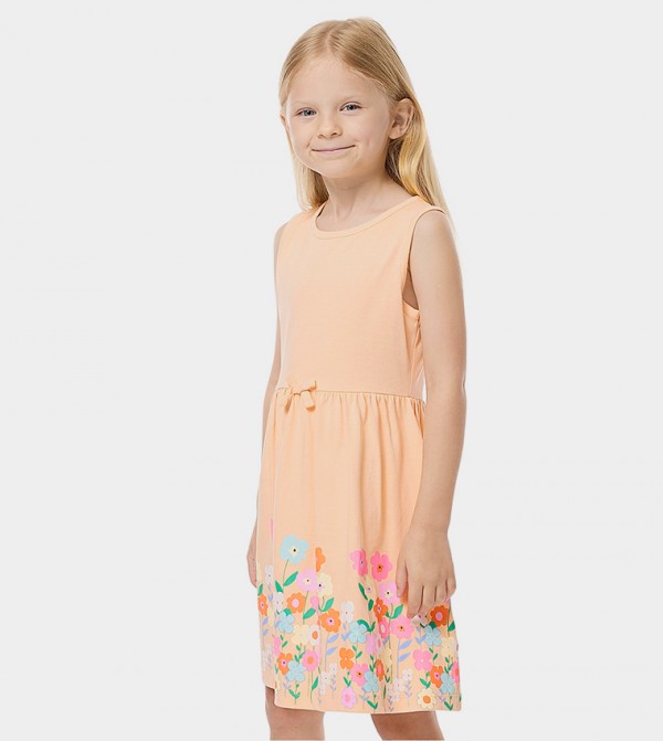 R&B  - Peach Casual Dress