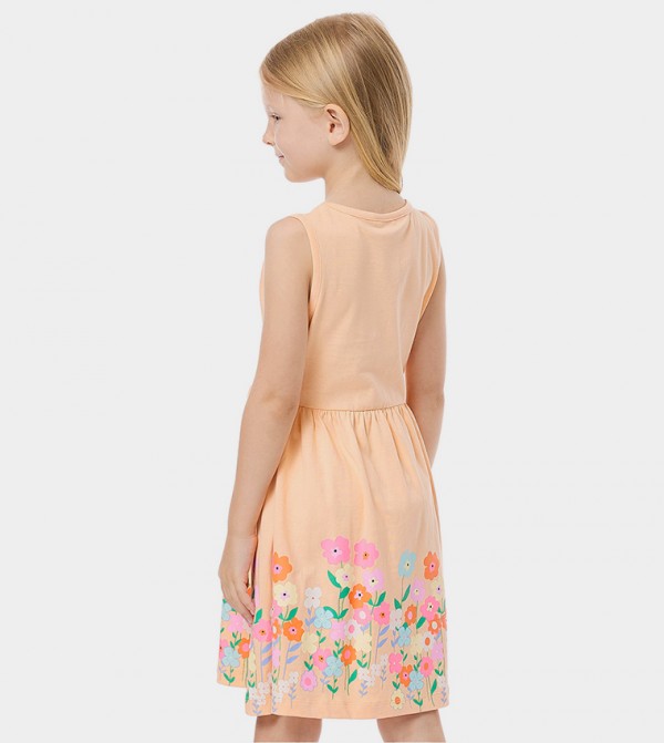 R&B  - Peach Casual Dress