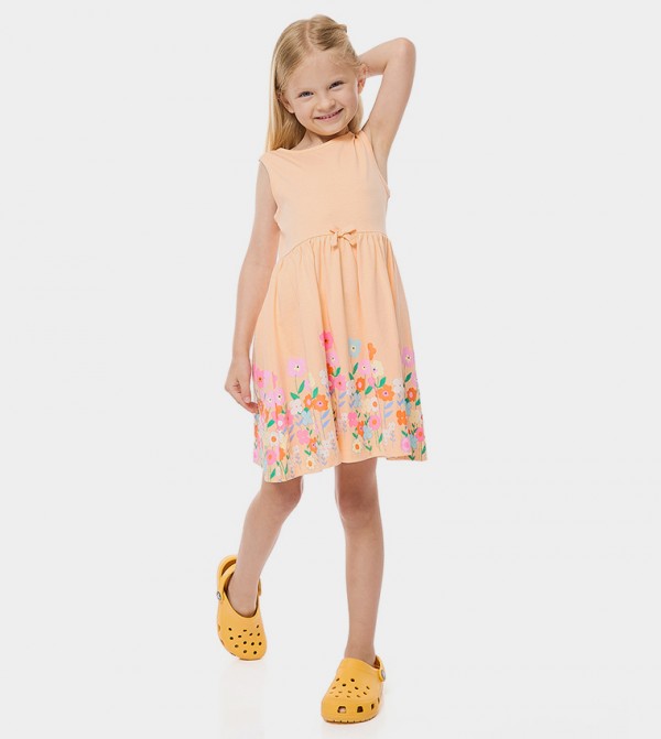 R&B  - Peach Casual Dress