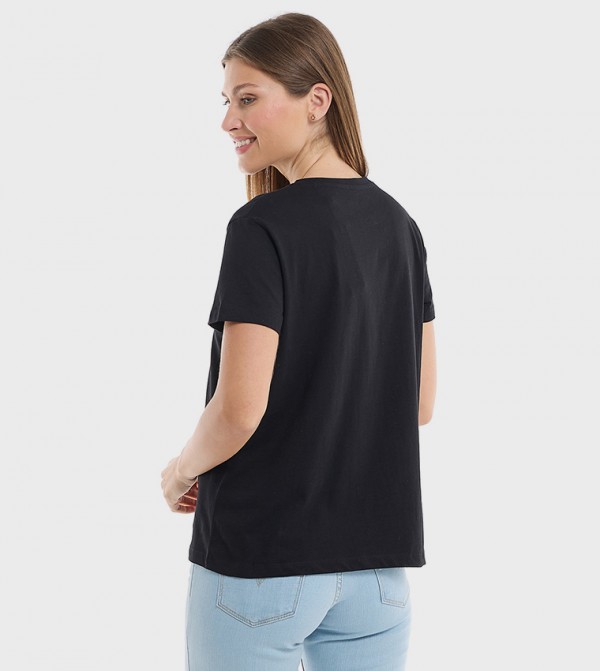 R&B R&B - Black Casual T-Shirts