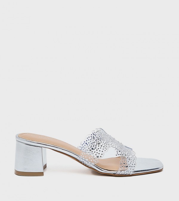 R&B  Shoes - Silver Heels