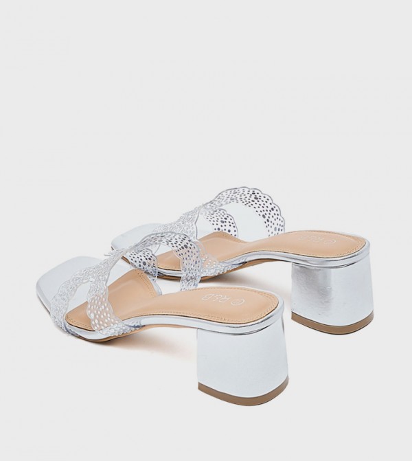 R&B  Shoes - Silver Heels
