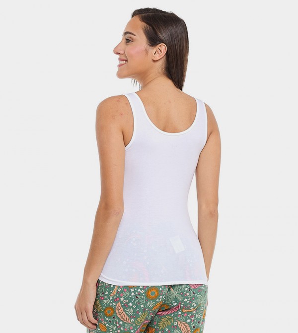 R&B R&B - White Sleeveless Tops