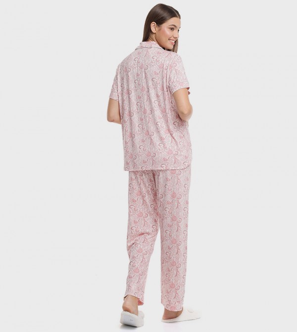 R&B  Sleepwears & Loungewears - Pink Pyjama Set