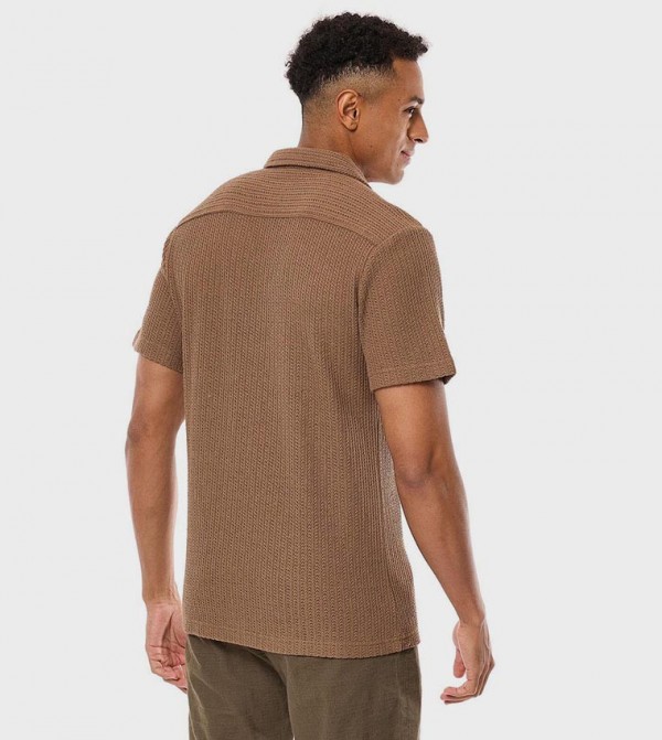 R&B  Shirts - Brown Casual Shirts