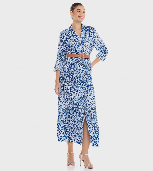 R&B  - Blue Shirt & T-Shirt Dresses