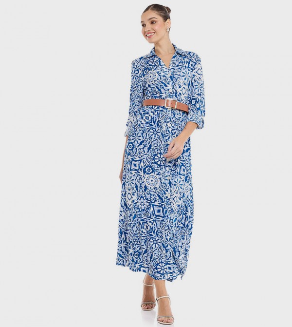 R&B  - Blue Shirt & T-Shirt Dresses